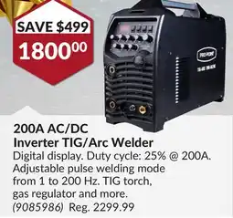 Princess Auto 200A AC/DC Inverter TIG/Arc Welder offer