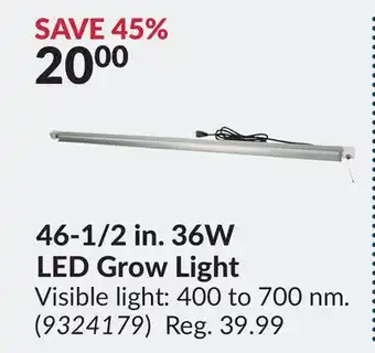 Princess Auto 46-1/2 in. 36W LED Grow Light offer