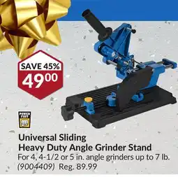 Princess Auto Universal Sliding Heavy Duty Angle Grinder Stand offer