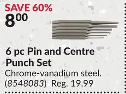 Princess Auto 6 pc Pin and Centre Punch Set offer