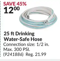 Princess Auto 25 ft Drinking Water-Safe Hose offer