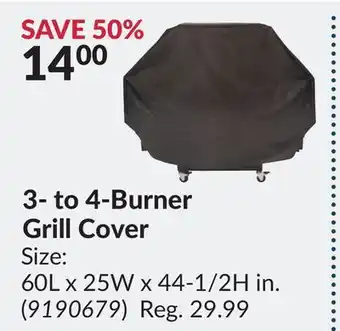 Princess Auto 3-to 4-Burner Grill Cover offer