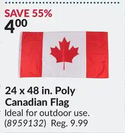 Princess Auto 24 x 48 in. Poly Canadian Flag offer