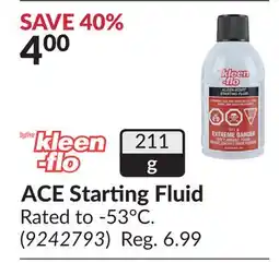 Princess Auto ACE Starting Fluid offer