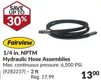 Princess Auto 1/4 in. NPTM Hydraulic Hose Assemblies offer