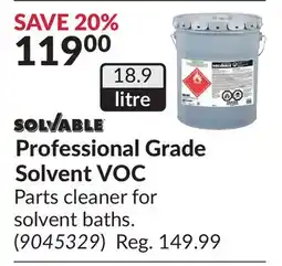 Princess Auto Professional Grade Solvent VOC offer