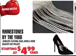 Len's Mill Stores RHINESTONES BY THE YARD offer