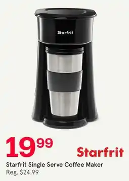 Kitchen Stuff Plus Starfrit Single Serve Coffee Maker offer