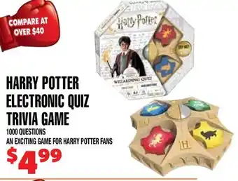 Len's Mill Stores HARRY POTTER ELECTRONIC QUIZ TRIVIA GAME offer