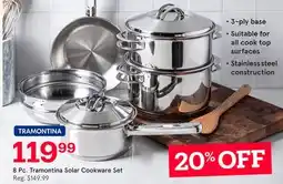 Kitchen Stuff Plus 8 Pc. Tramontina Solar Cookware Set offer