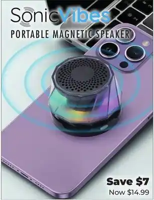 Showcase SONIC Vibes PORTABLE MAGNETIC SPEAKER offer