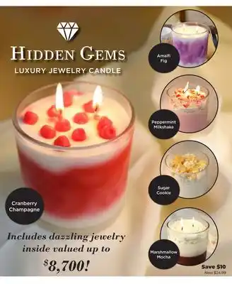 Showcase HIDDEN GEMS LUXURY JEWELRY CANDLE offer