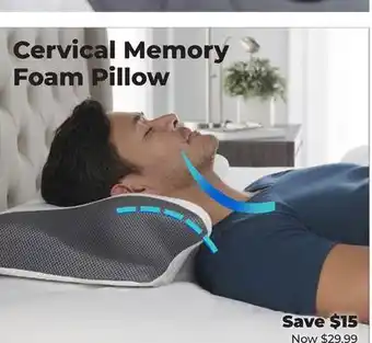 Showcase Cervical Memory Foam Pillow offer