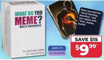 Showcase What Do You Meme? The Hilarious Adult Party Game offer