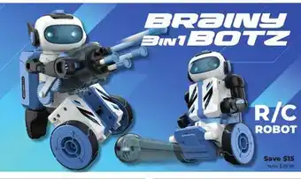 Showcase BRAINY 3 IN 1 BOTZ offer