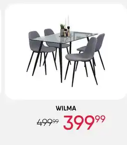 Meubles RD Wilma - Dining Table with 4 Chairs offer