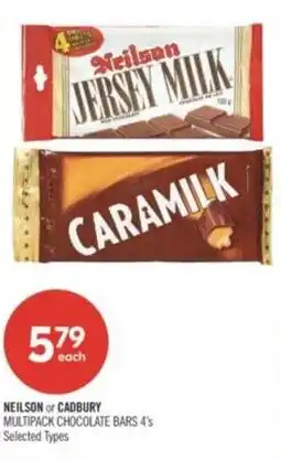 Shoppers Drug Mart Neilson or cadbury multipack chocolate bars offer