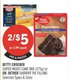 Shoppers Drug Mart Betty crocker, dr. oetker offer