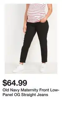 Old Navy Old Navy Maternity Front Low-Panel OG Straight Jeans offer