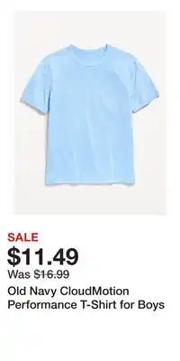 Old Navy Old Navy CloudMotion Performance T-Shirt for Boys offer