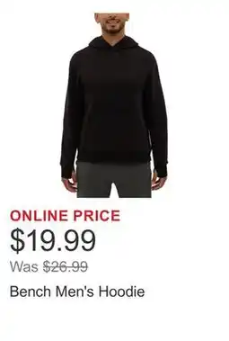 Costco Bench Men's Hoodie offer