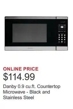 Costco Danby 0.9 cu.ft. Countertop Microwave - Black and Stainless Steel offer