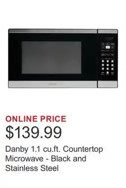 Costco Danby 1.1 cu.ft. Countertop Microwave - Black and Stainless Steel offer