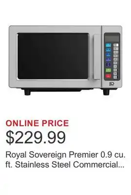 Costco Royal Sovereign Premier 0.9 cu. ft. Stainless Steel Commercial Microwave offer