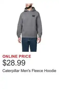 Costco Caterpillar Men's Fleece Hoodie offer