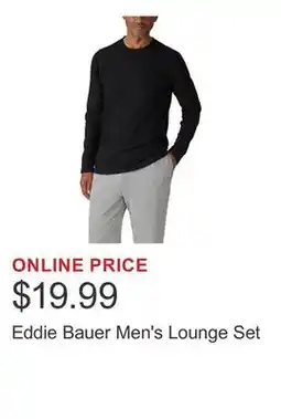 Costco Eddie Bauer Men's Lounge Set offer