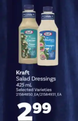 Real Canadian Superstore KRAFT SALAD DRESSINGS, 425 mL offer