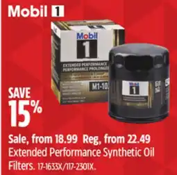 Canadian Tire Mobil 1 Extended Performance Synthetic Oil Filters offer