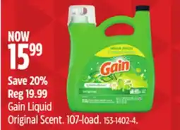 Canadian Tire Gain Liquid Original Scent offer