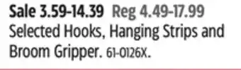 Canadian Tire Command Selected Hooks, Hanging Strips and Broom Gripper offer