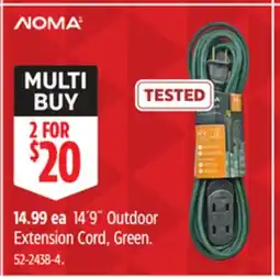 Canadian Tire NOMA 14´9˝ Outdoor Extension Cord, Green offer