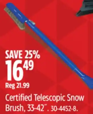 Canadian Tire Certified Telescopic Snow Brush, 33-42 offer