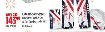Canadian Tire Elite Hockey Street Hockey Goalie Set, 4-Pc offer