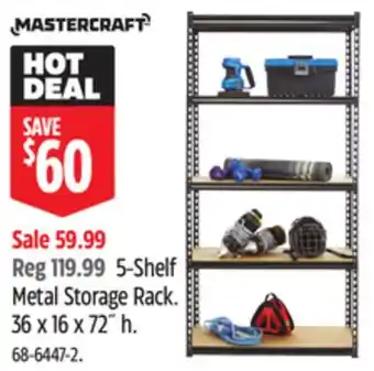 Canadian Tire Mastercraft 5-Shelf Metal Storage Rack offer