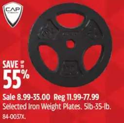 Canadian Tire Cap Barbell Selected Iron Weight Plates offer