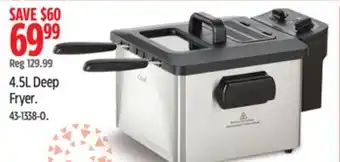 Canadian Tire MASTER Chef 4.5L Deep Fryer offer