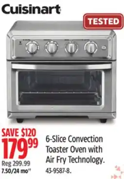 Canadian Tire Cuisinart 6-Slice Convection Toaster Oven with Air Fry Technology offer