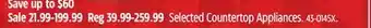 Canadian Tire Selected Black & Decker Countertop Appliances offer