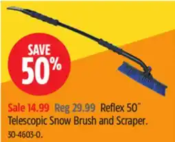 Canadian Tire Reflex 50˝ Telescopic Snow Brush and Scraper offer