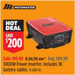 Canadian Tire MotoMaster 3000W Power Inverter offer