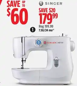 Canadian Tire Singer M2100 Sewing Machine offer