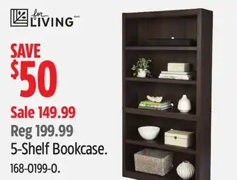 Canadian Tire For Living 5-Shelf Bookcase offer