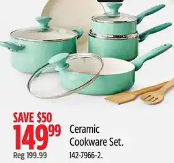 Canadian Tire Green Pan Ceramic Cookware Set offer