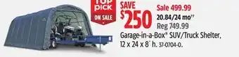 Canadian Tire Garage-in-a-Box SUV/Truck Shelter, 12 x 24 x 8' h offer