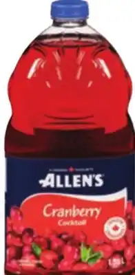 Giant Tiger Allen's Cranberry Cocktail offer