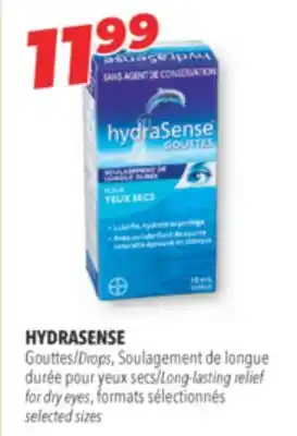 Familiprix HYDRASENSE Long-lasting relief for dry eyes, formats selected sizes offer